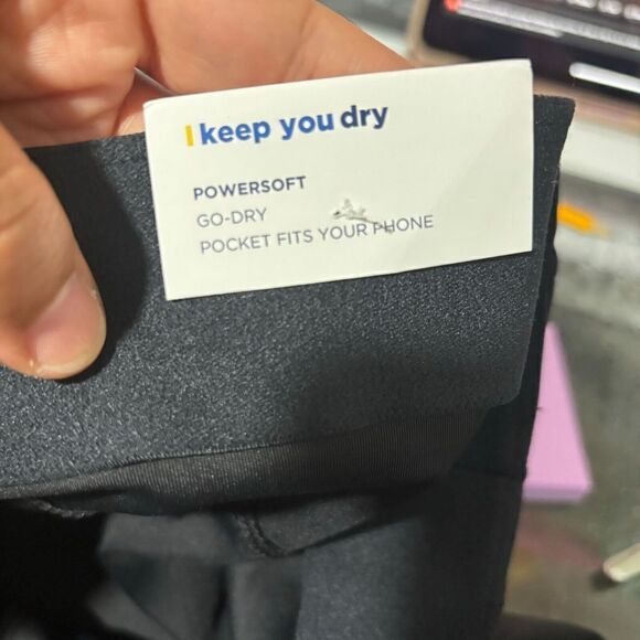 Old Navy Go Dry Ankle Pants Power Soft Pull On High Rise Wide Leg Black XXL - Picture 6 of 8